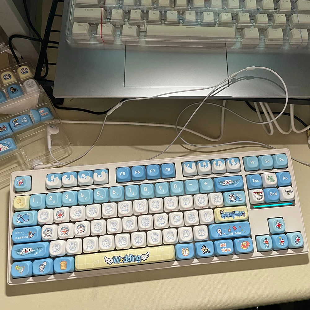 Original Doraemon Keycaps 120  - огляд і ціна Gaming Accessories Aesthetic
