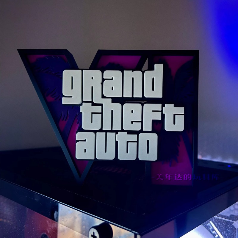 3d GTA 6 Grand Theft Auto Logo - огляд і ціна Accessories For Your Gaming Room