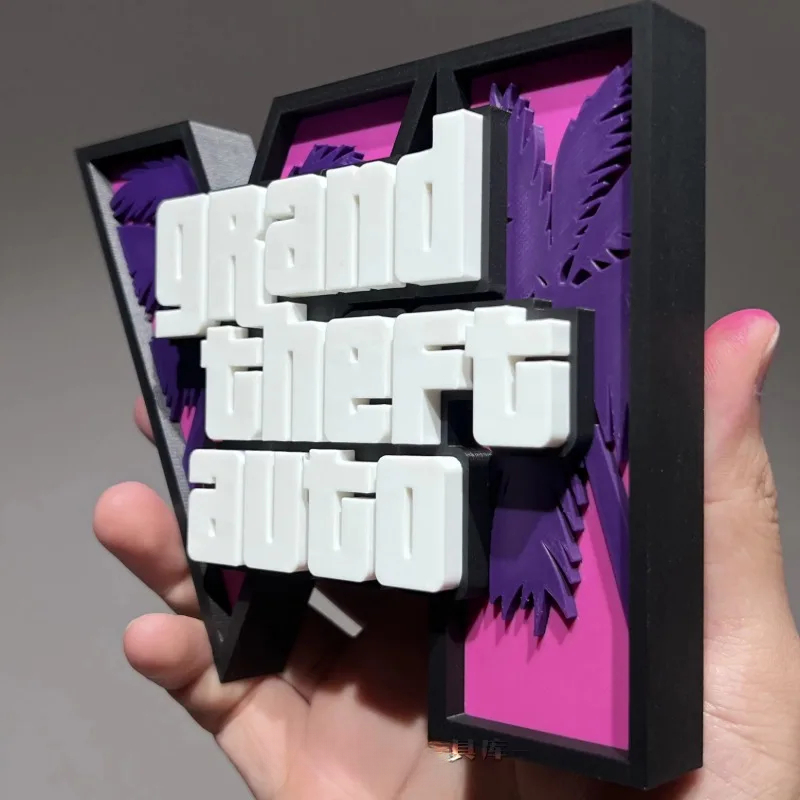 3d GTA 6 Grand Theft Auto Logo - огляд і ціна Accessories For Your Gaming Room